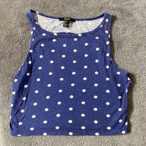 Polka dot crop top